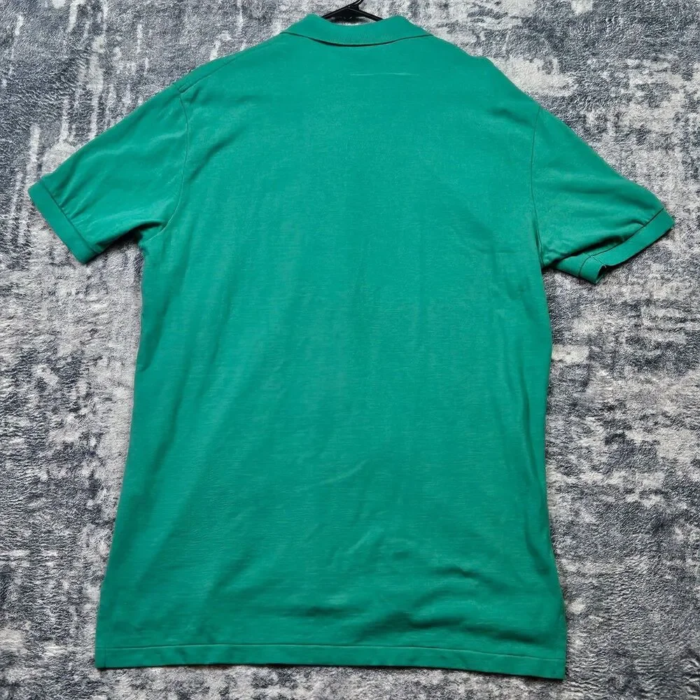 Polo Ralph Lauren Green Cotton Polo Shirt Mens L Classic Preppy Casual Summer